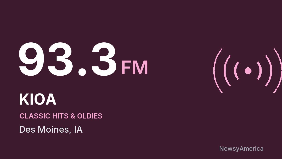 KIOA 93.3 FM – Des Moines