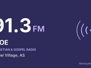 KIOE 91.3 FM, Utulei Village, AS