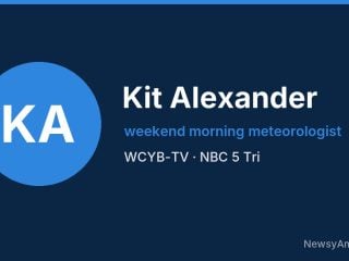Kit Alexander, weekend morning meteorologist, WCYB-TV