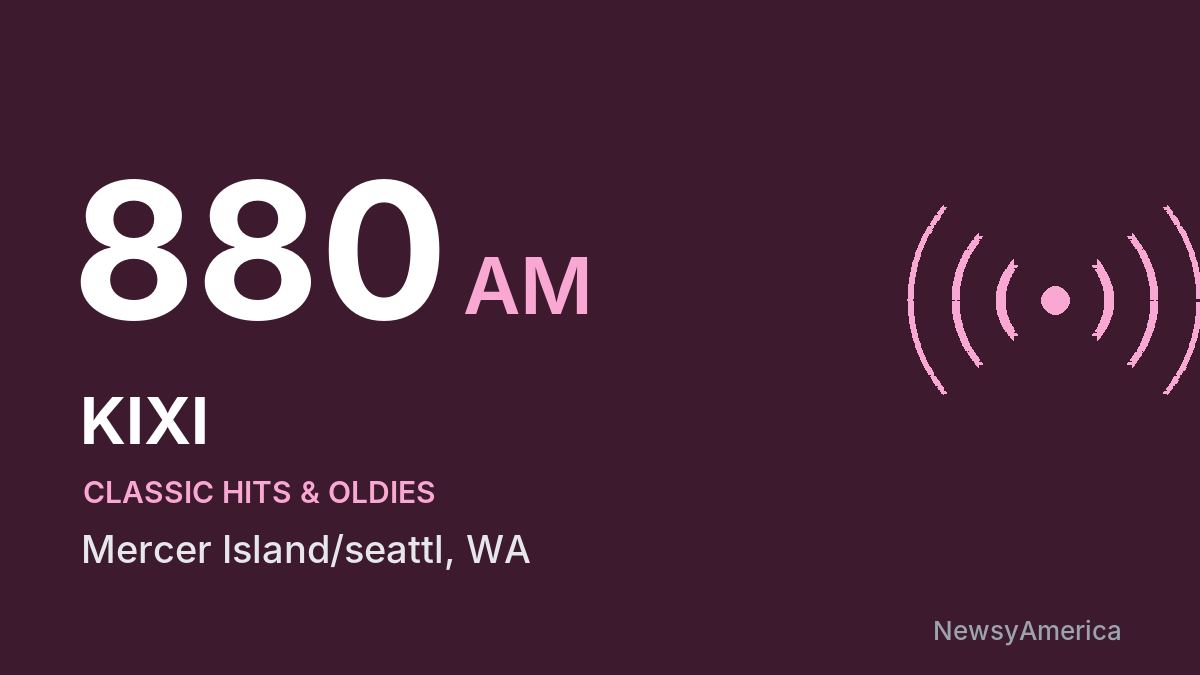 KIXI 880 AM – Mercer Island/seattl