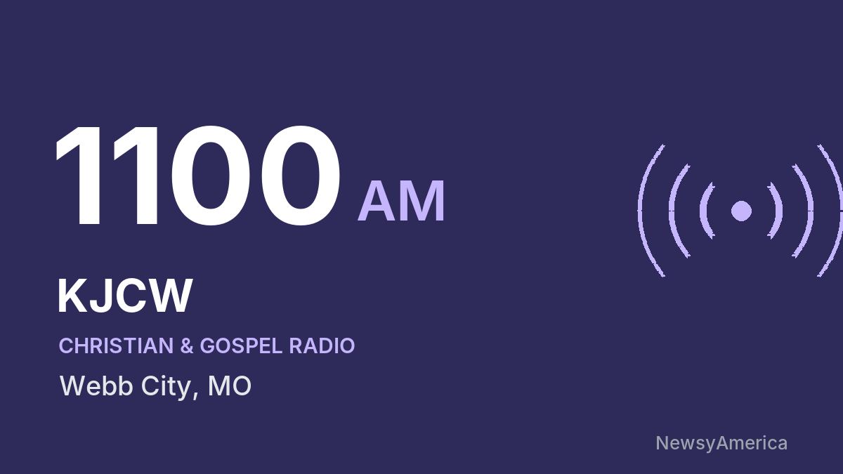 KJCW 1100 AM – Webb City