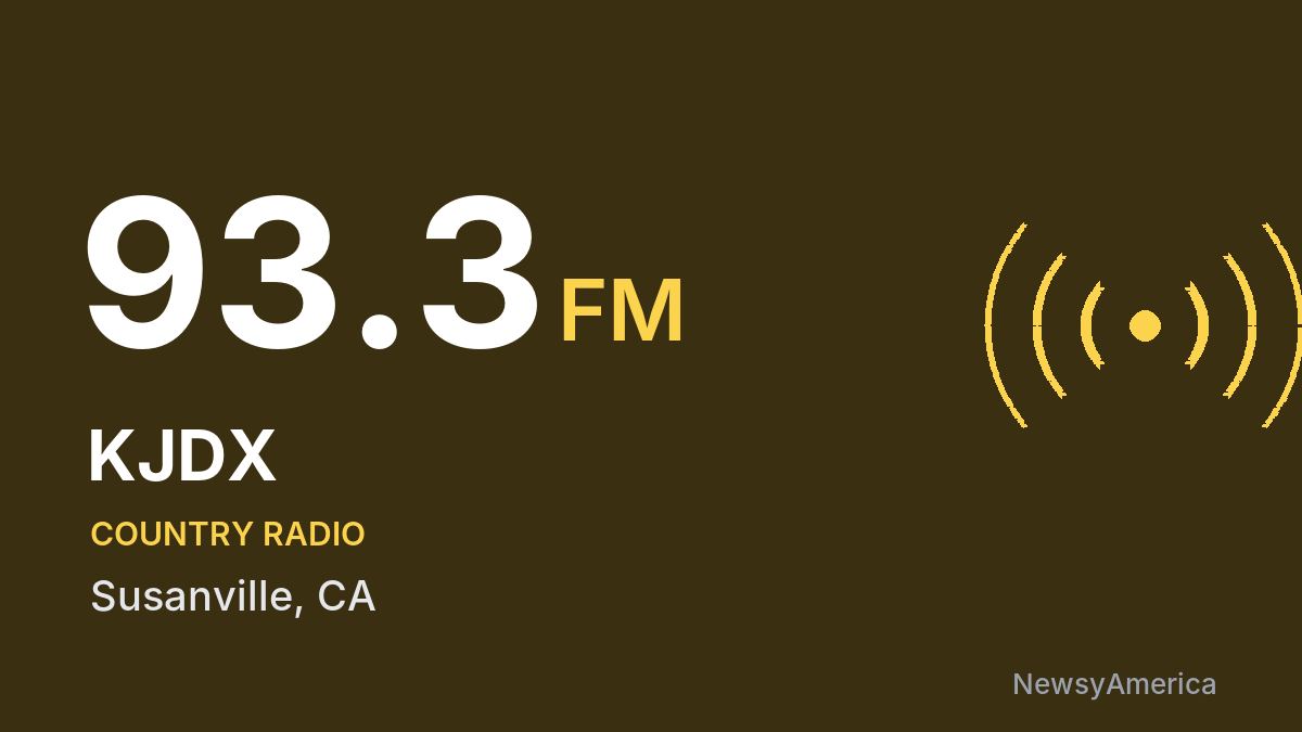 KJDX 93.3 FM – Susanville