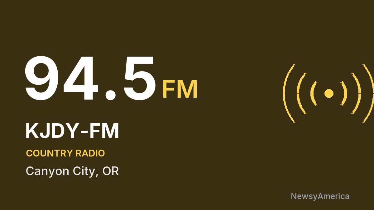 KJDY-FM 94.5 FM – Canyon City