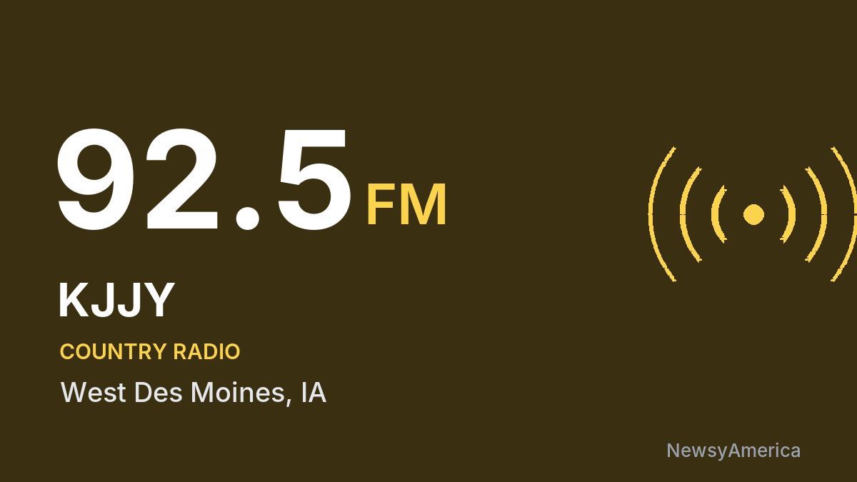 KJJY 92.5 FM – West Des Moines