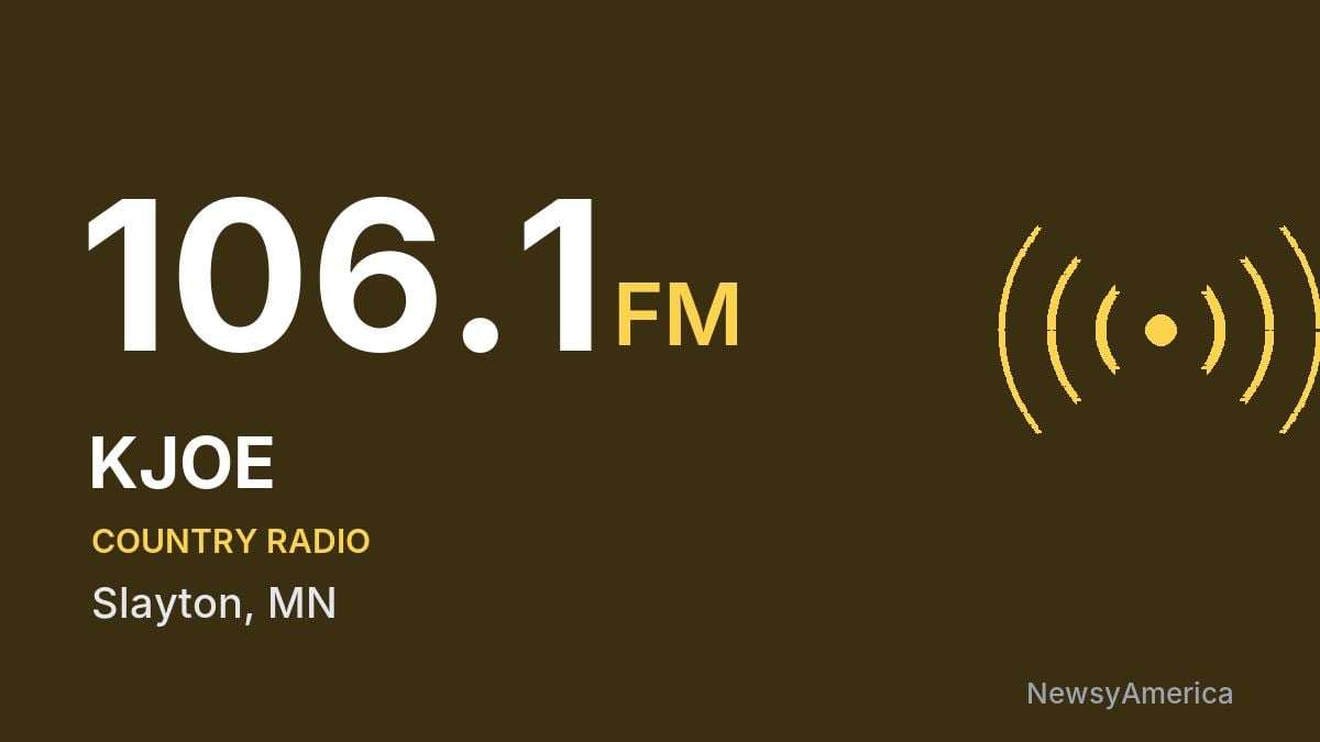 KJOE 106.1 FM – Slayton