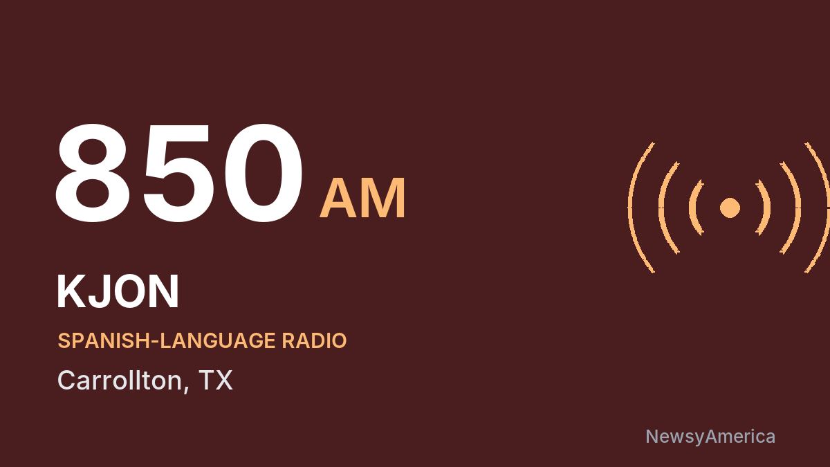 KJON 850 AM – Carrollton