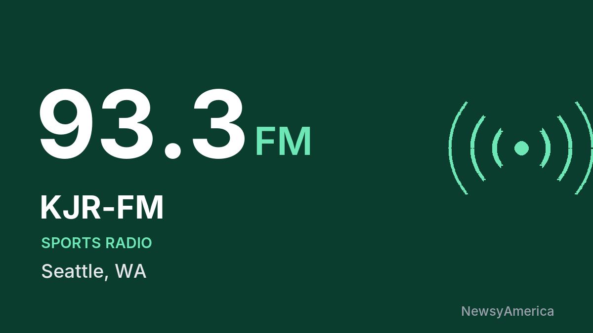 KJR-FM 93.3 FM – Seattle