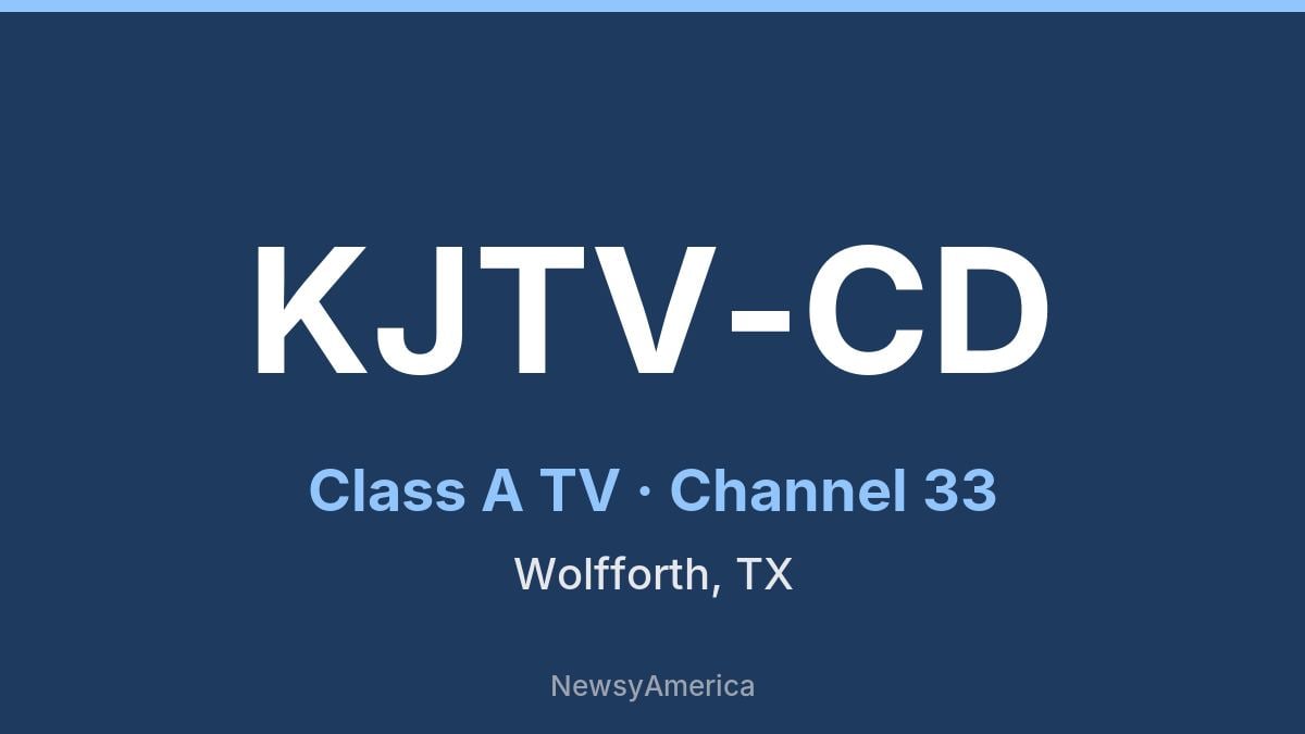 KJTV-CD – Channel 33 Lubbock