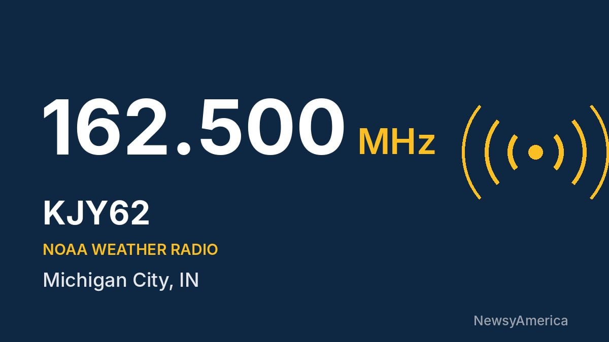 KJY62 NOAA Weather Radio 162.500 MHz – Michigan City, IN