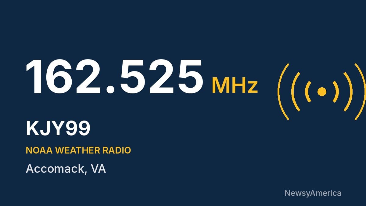 KJY99 NOAA Weather Radio 162.525 MHz – Accomack, VA