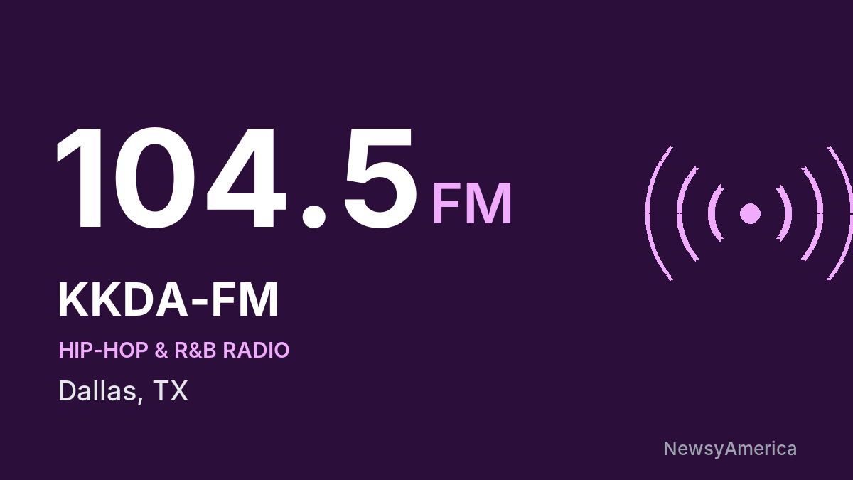 KKDA-FM 104.5 FM – Dallas