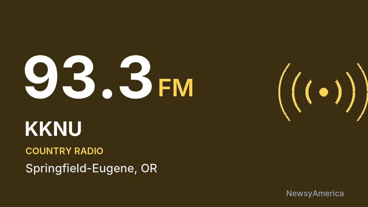 KKNU 93.3 FM – Springfield-Eugene