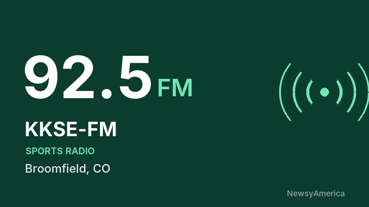 KKSE-FM 92.5 FM – Broomfield
