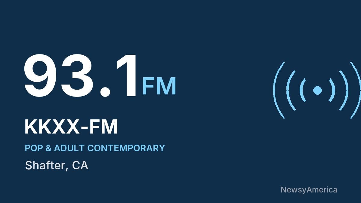KKXX-FM 93.1 FM – Shafter