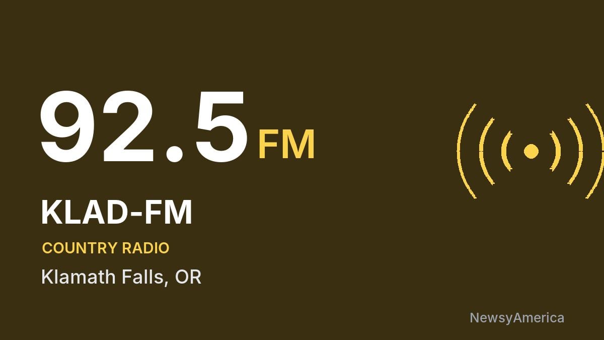 KLAD-FM 92.5 FM – Klamath Falls