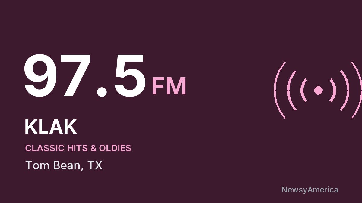 KLAK 97.5 FM – Tom Bean