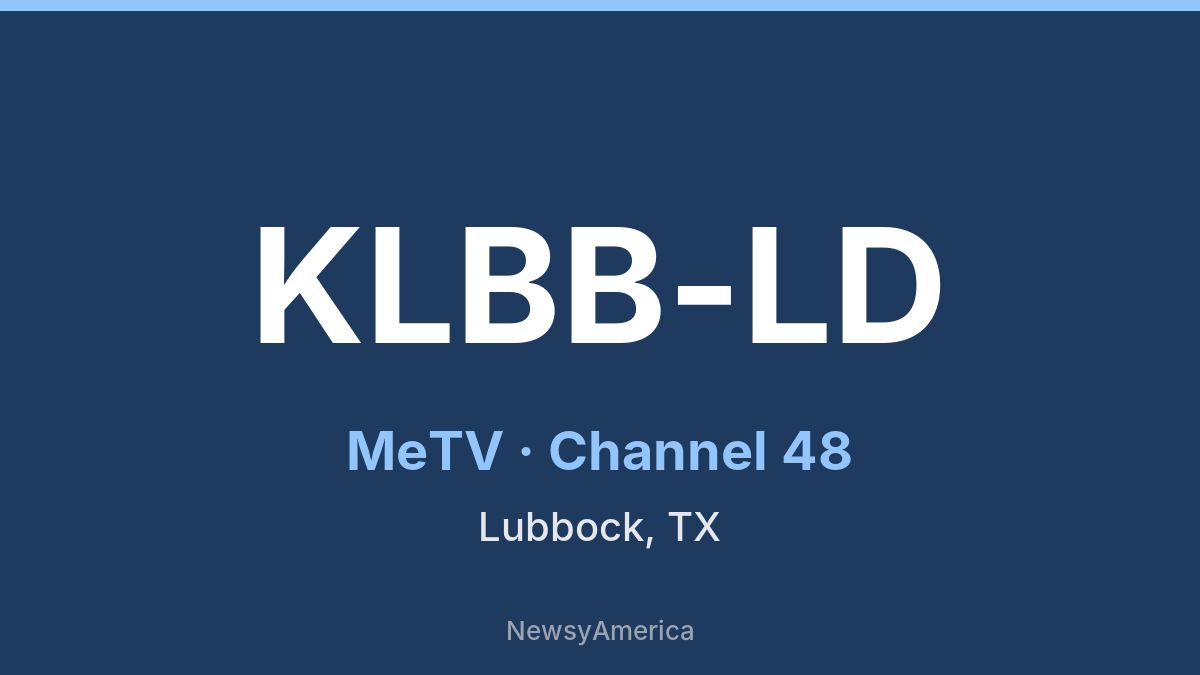 KLBB-LD – MeTV 48 Lubbock