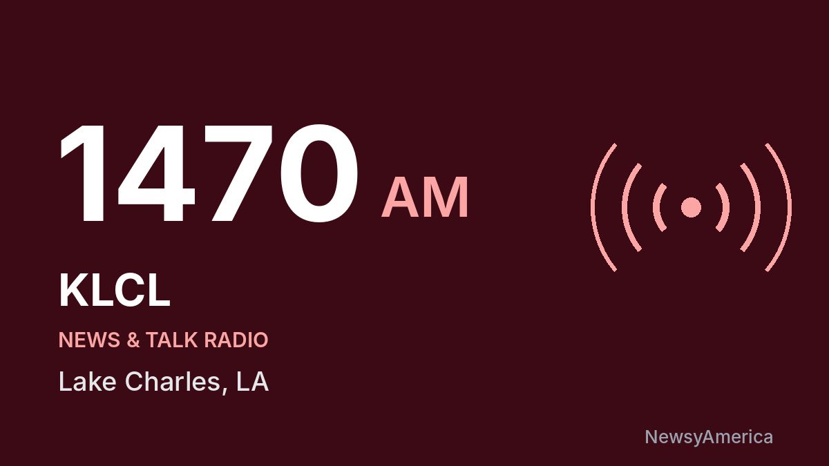 KLCL 1470 AM – Lake Charles