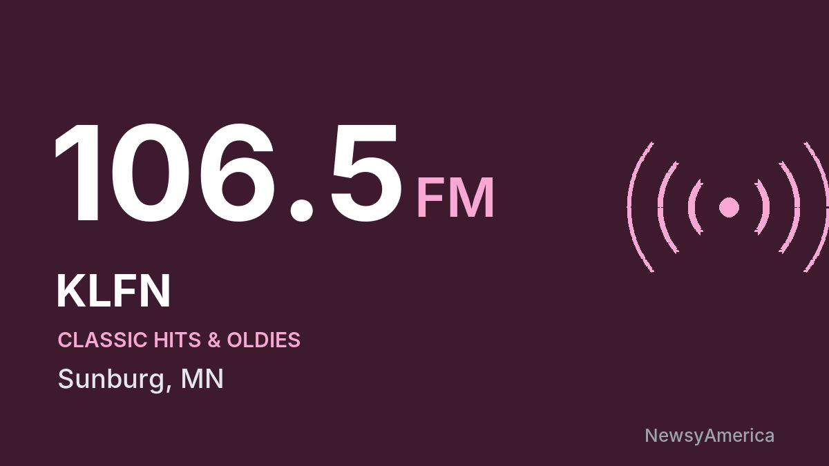 KLFN 106.5 FM – Sunburg