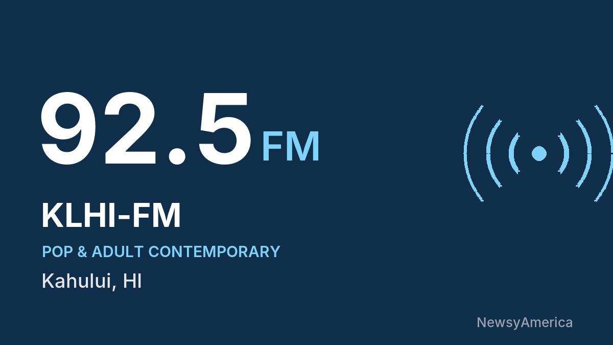KLHI-FM 92.5 FM – Kahului