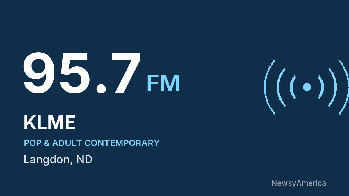 KLME 95.7 FM – Langdon