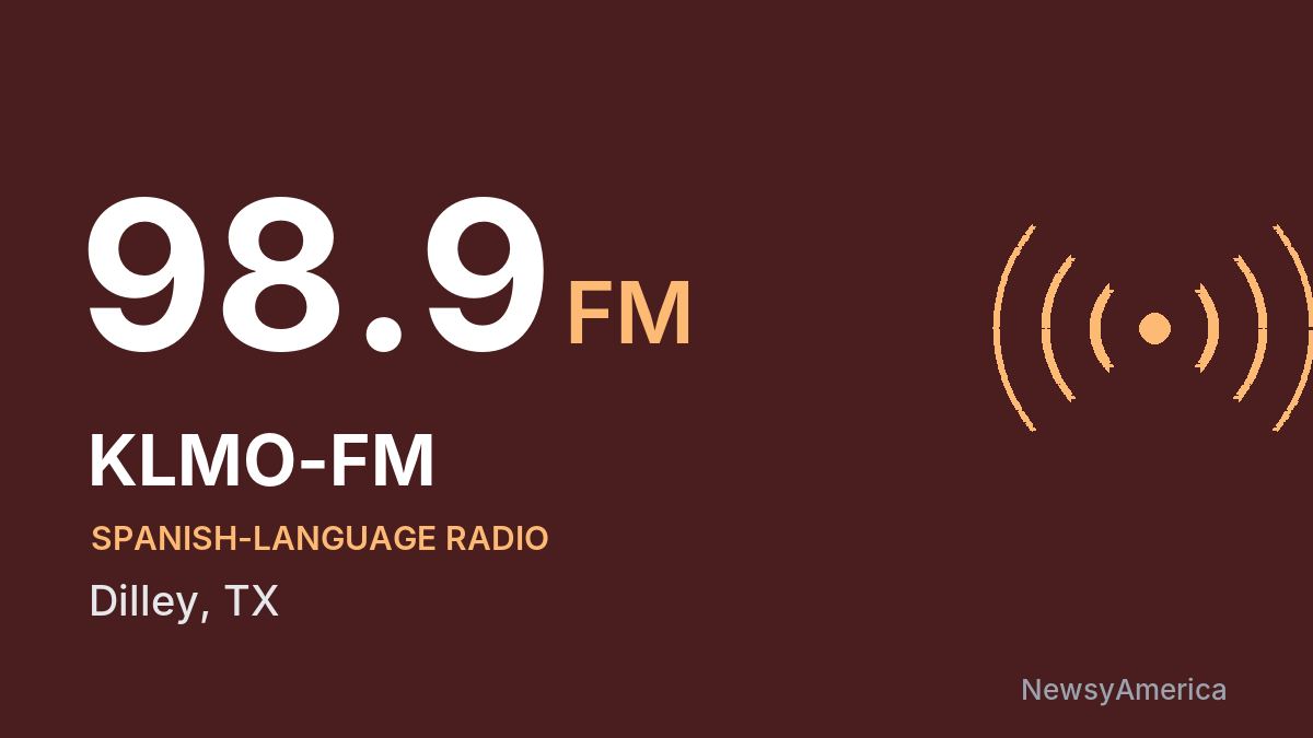 KLMO-FM 98.9 FM – Dilley