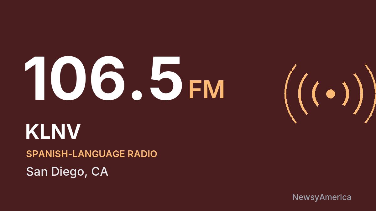 KLNV 106.5 FM – San Diego
