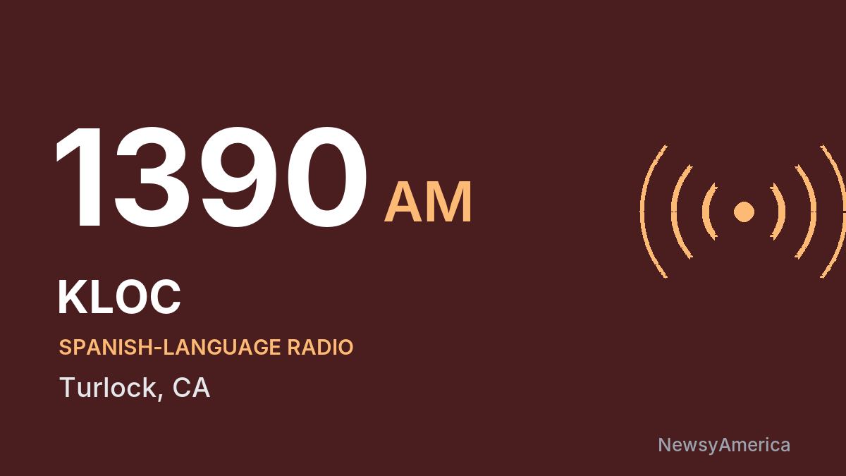 KLOC 1390 AM – Turlock
