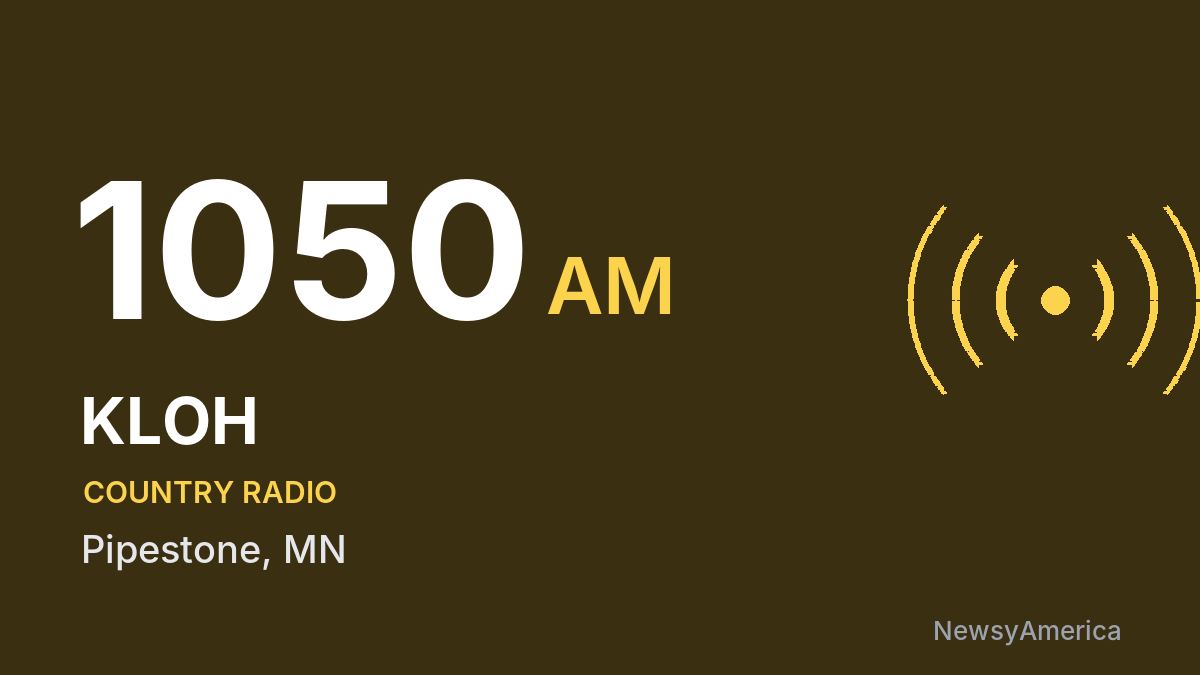 KLOH 1050 AM – Pipestone