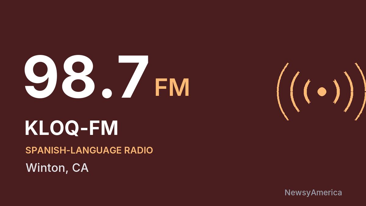 KLOQ-FM 98.7 FM – Winton