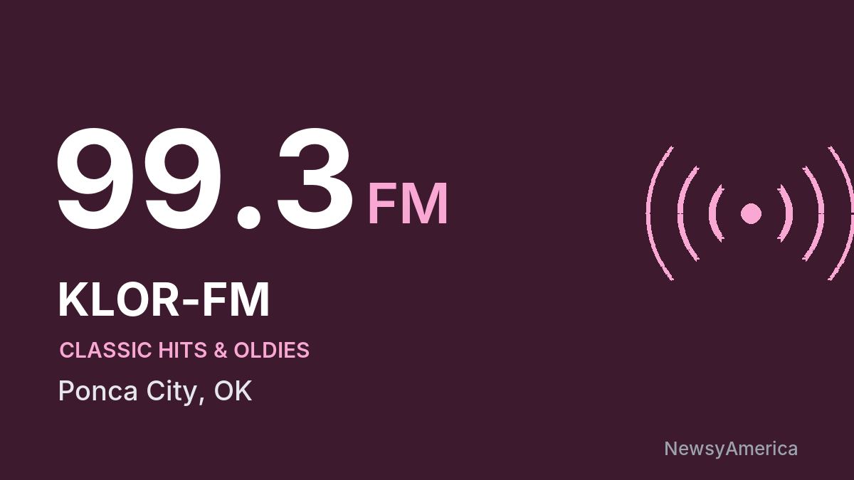 KLOR-FM 99.3 FM – Ponca City