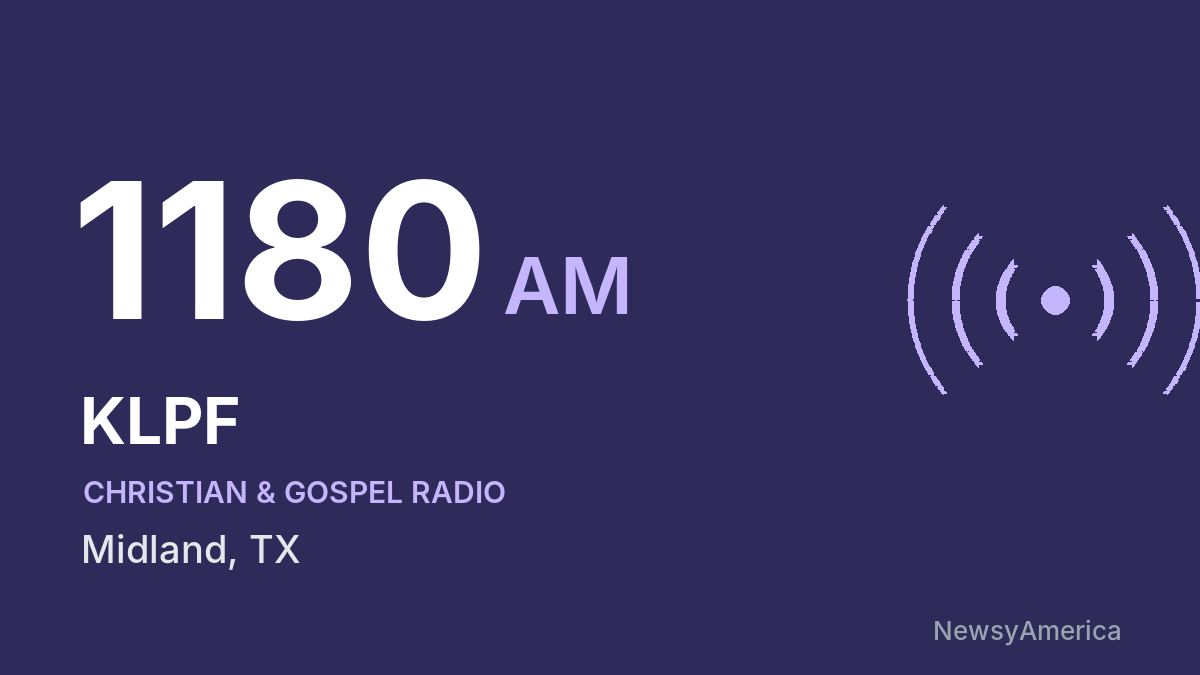 KLPF 1180 AM – Midland