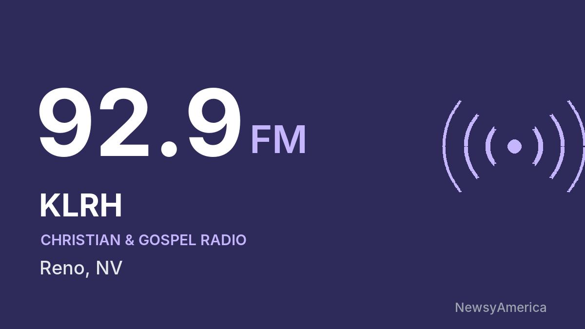 KLRH 92.9 FM – Reno