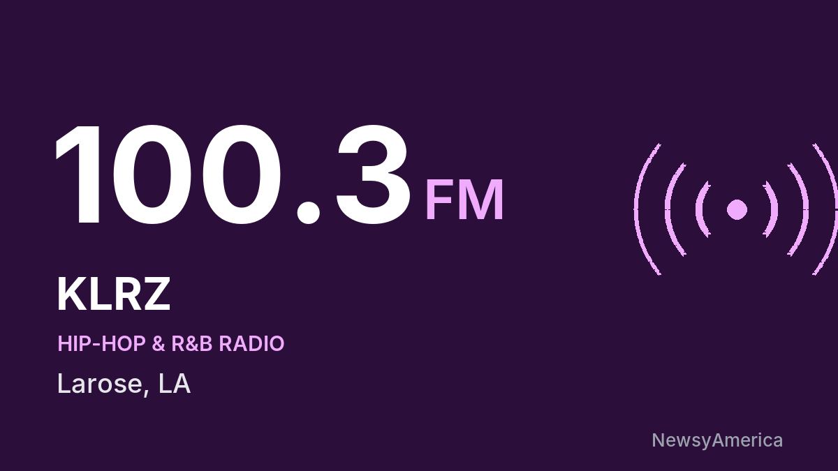 KLRZ 100.3 FM – Larose