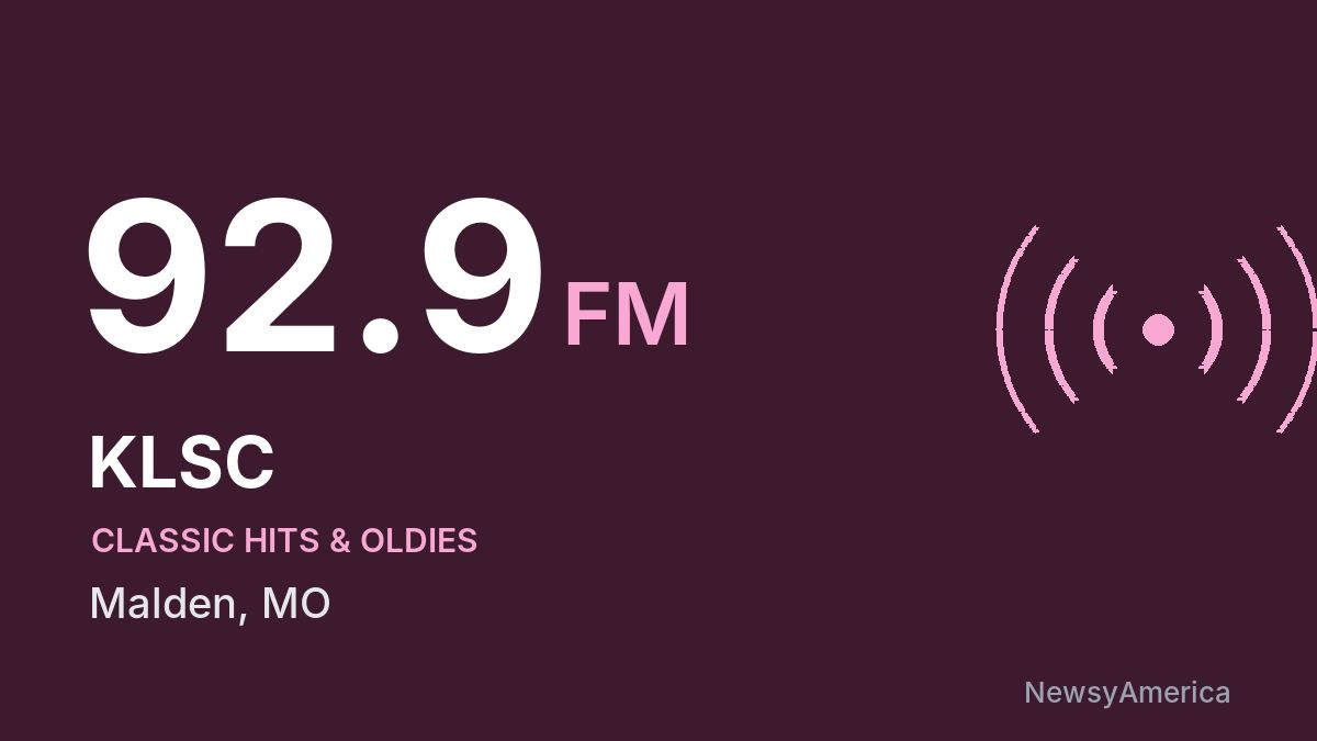 KLSC 92.9 FM – Malden