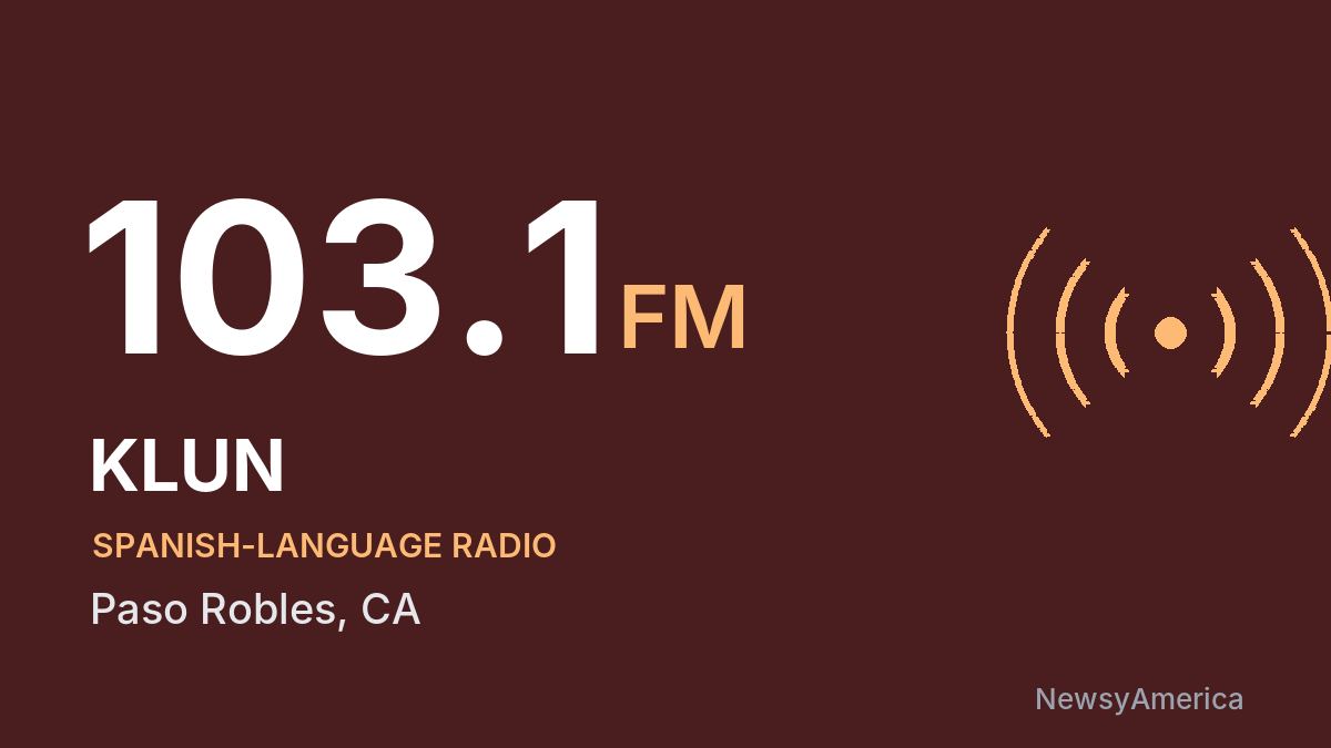 KLUN 103.1 FM – Paso Robles
