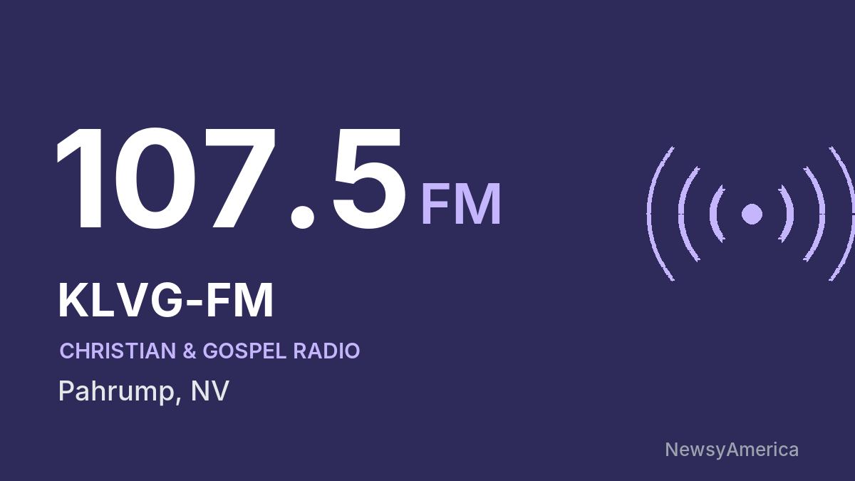 KLVG-FM 107.5 FM – Pahrump