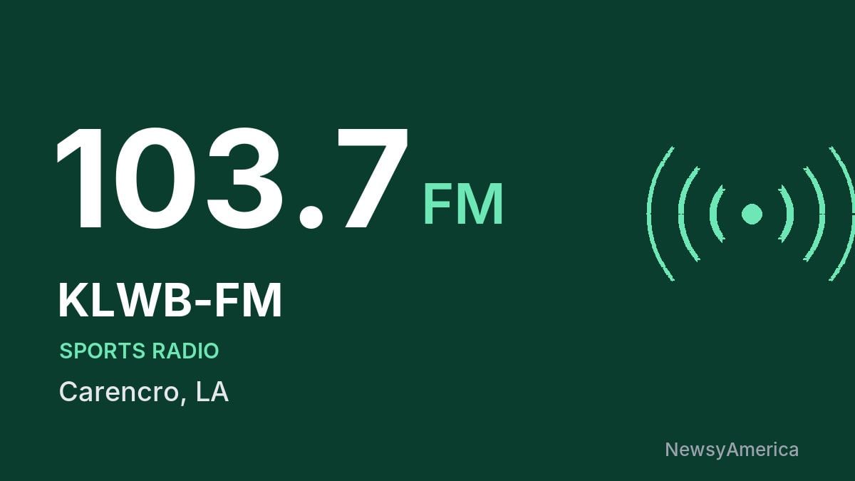 KLWB-FM 103.7 FM – Carencro