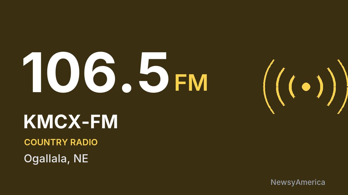 KMCX-FM 106.5 FM – Ogallala
