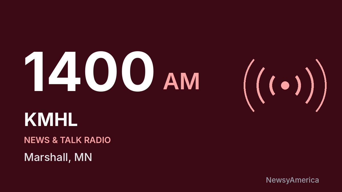 KMHL 1400 AM – Marshall