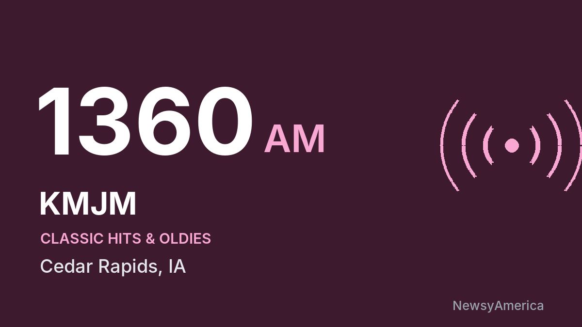 KMJM 1360 AM – Cedar Rapids