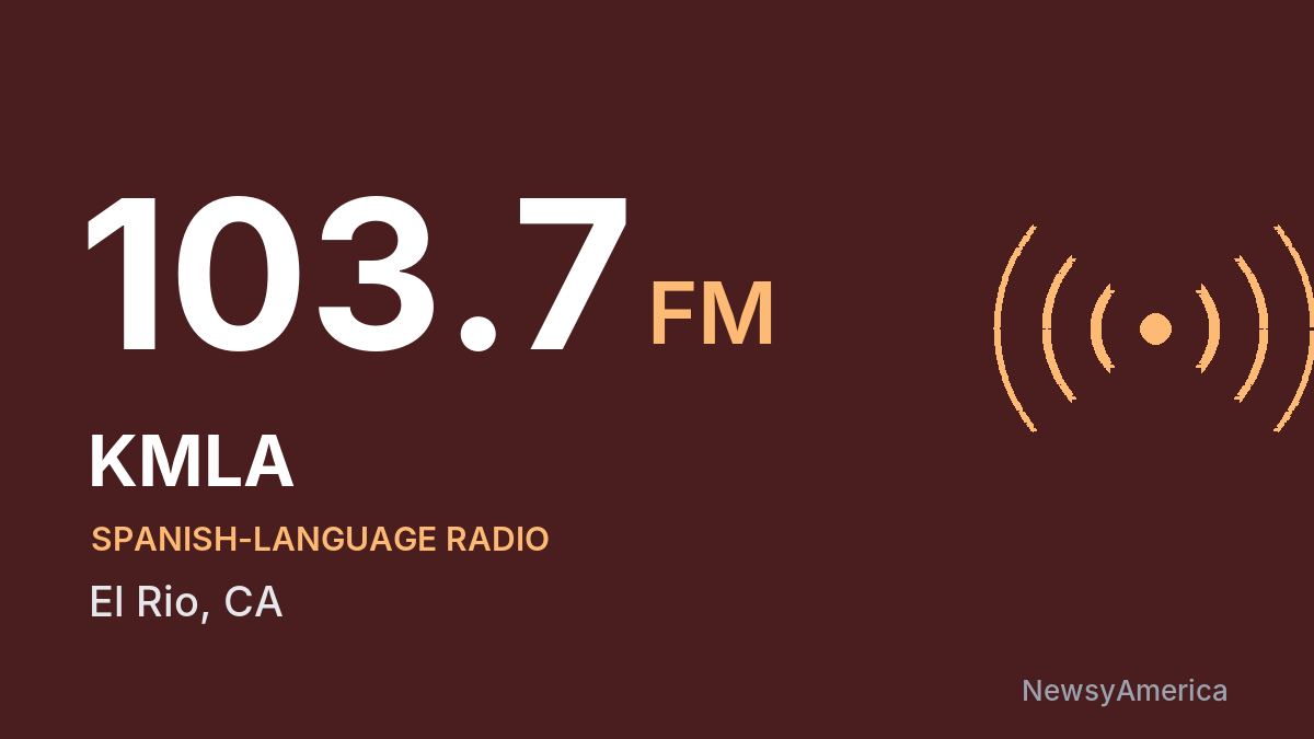 KMLA 103.7 FM – El Rio