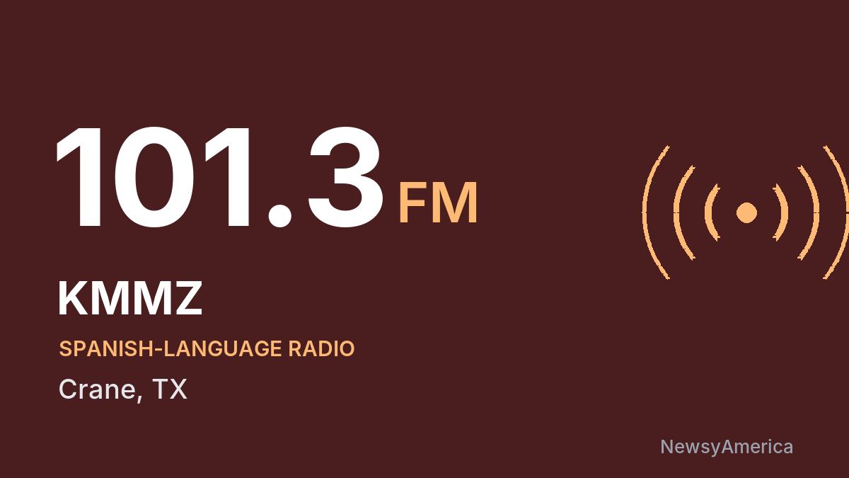 KMMZ 101.3 FM – Crane
