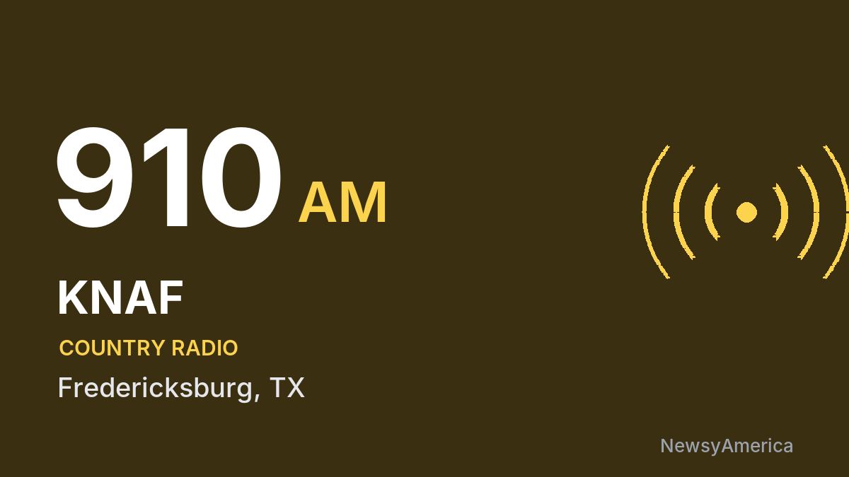 KNAF 910 AM – Fredericksburg