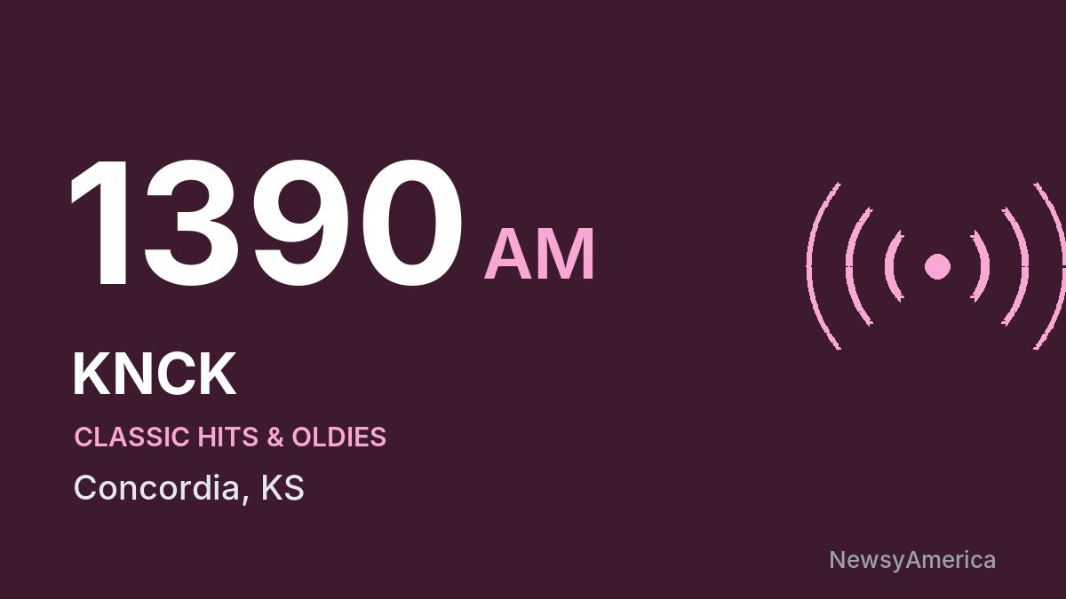 KNCK 1390 AM – Concordia