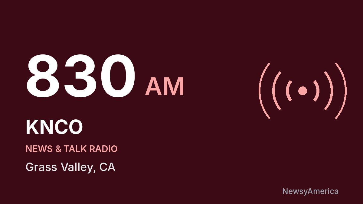 KNCO 830 AM – Grass Valley
