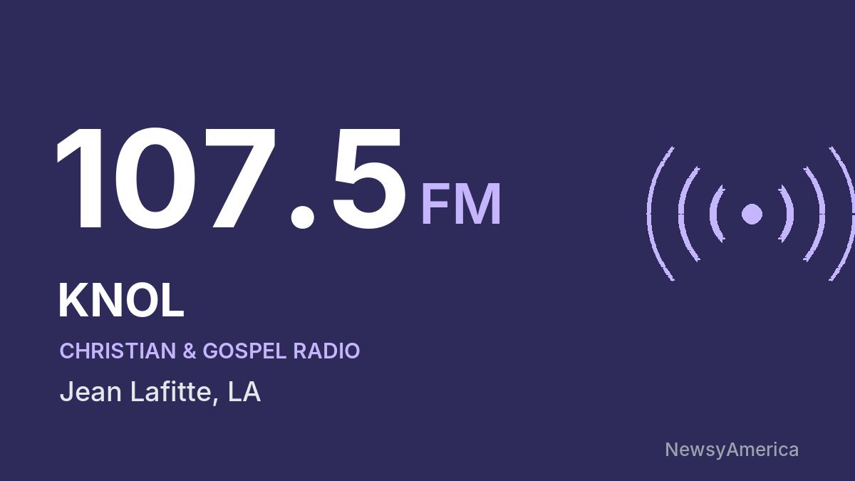 KNOL 107.5 FM – Jean Lafitte