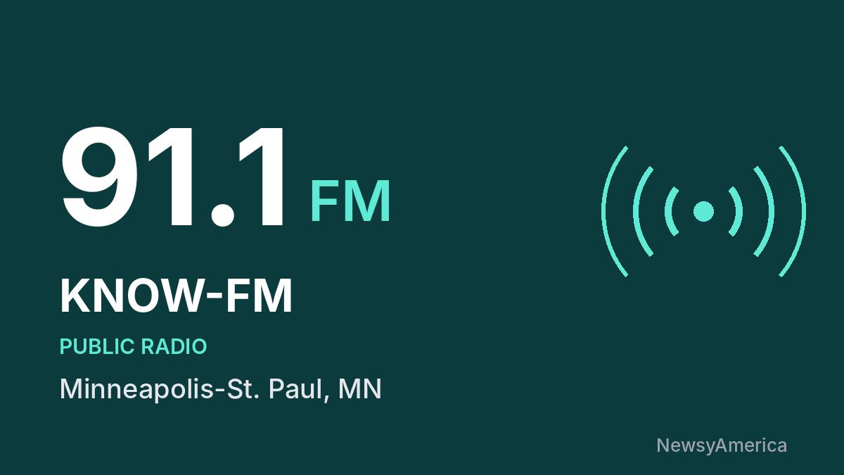 KNOW-FM 91.1 FM – Minneapolis-St. Paul