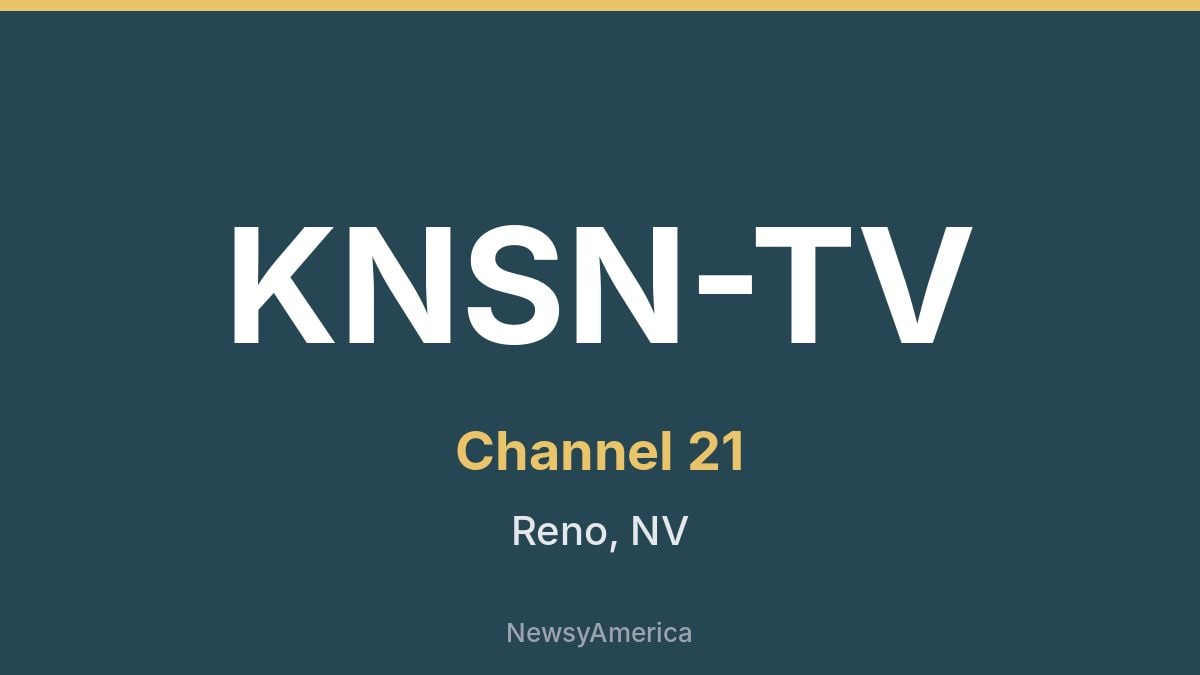 KNSN-TV – Channel 21 Reno