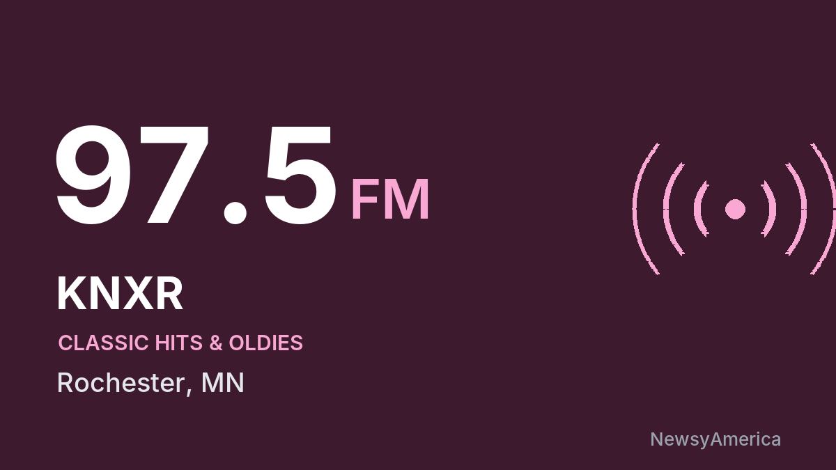 KNXR 97.5 FM – Rochester